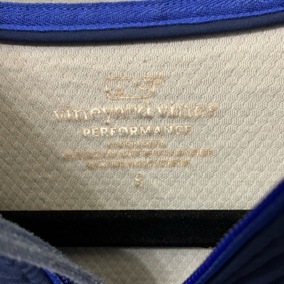 Vineyard Vines Blue Quarter-Zip Sweater - Picture 3 of 5